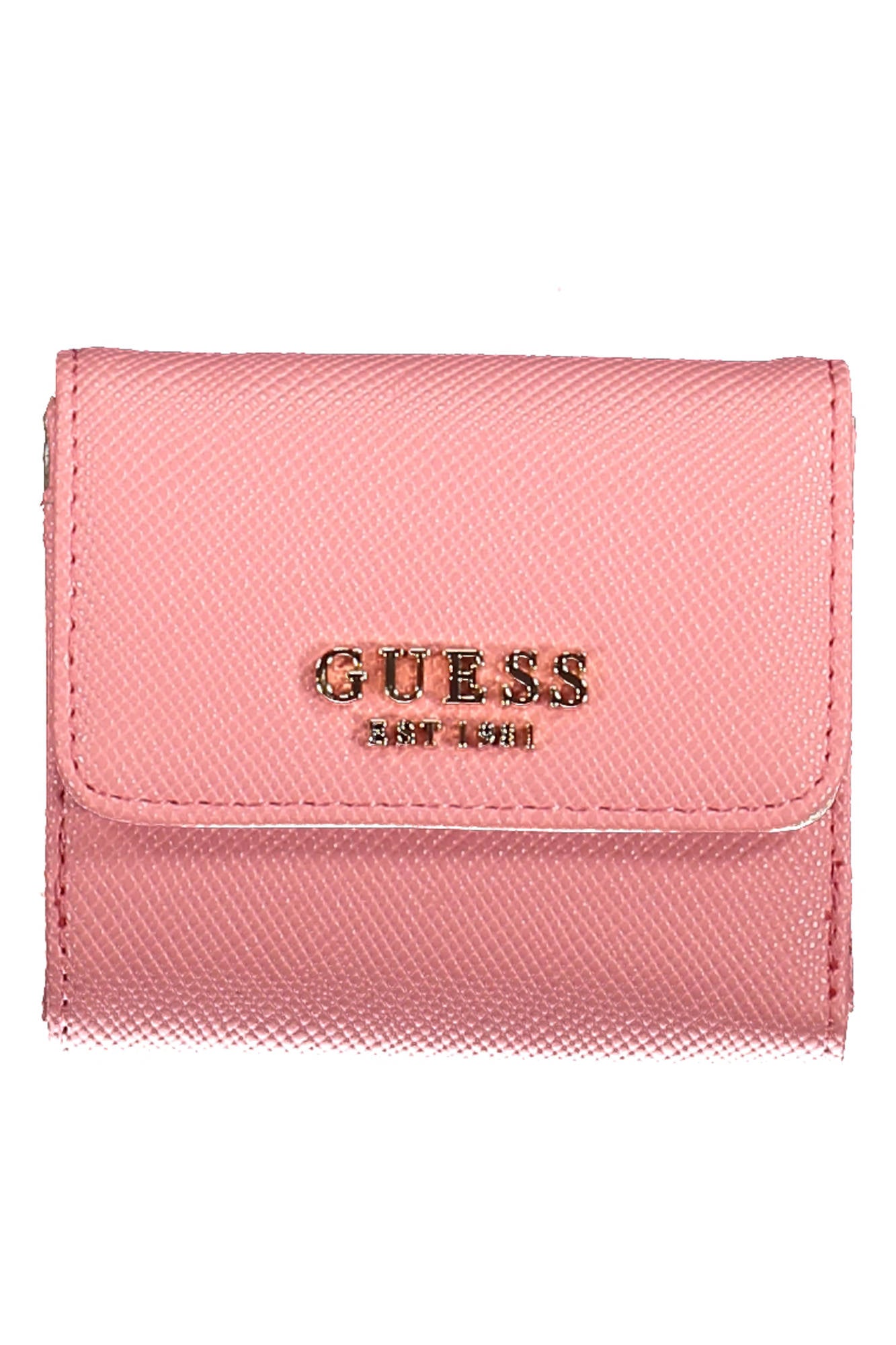 Guess Jeans Pink Polyurethane Wallet - Fizigo