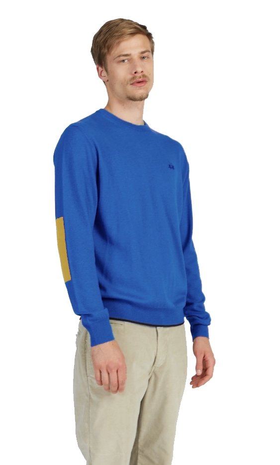 La Martina Light Blue Cotton Sweater - Fizigo