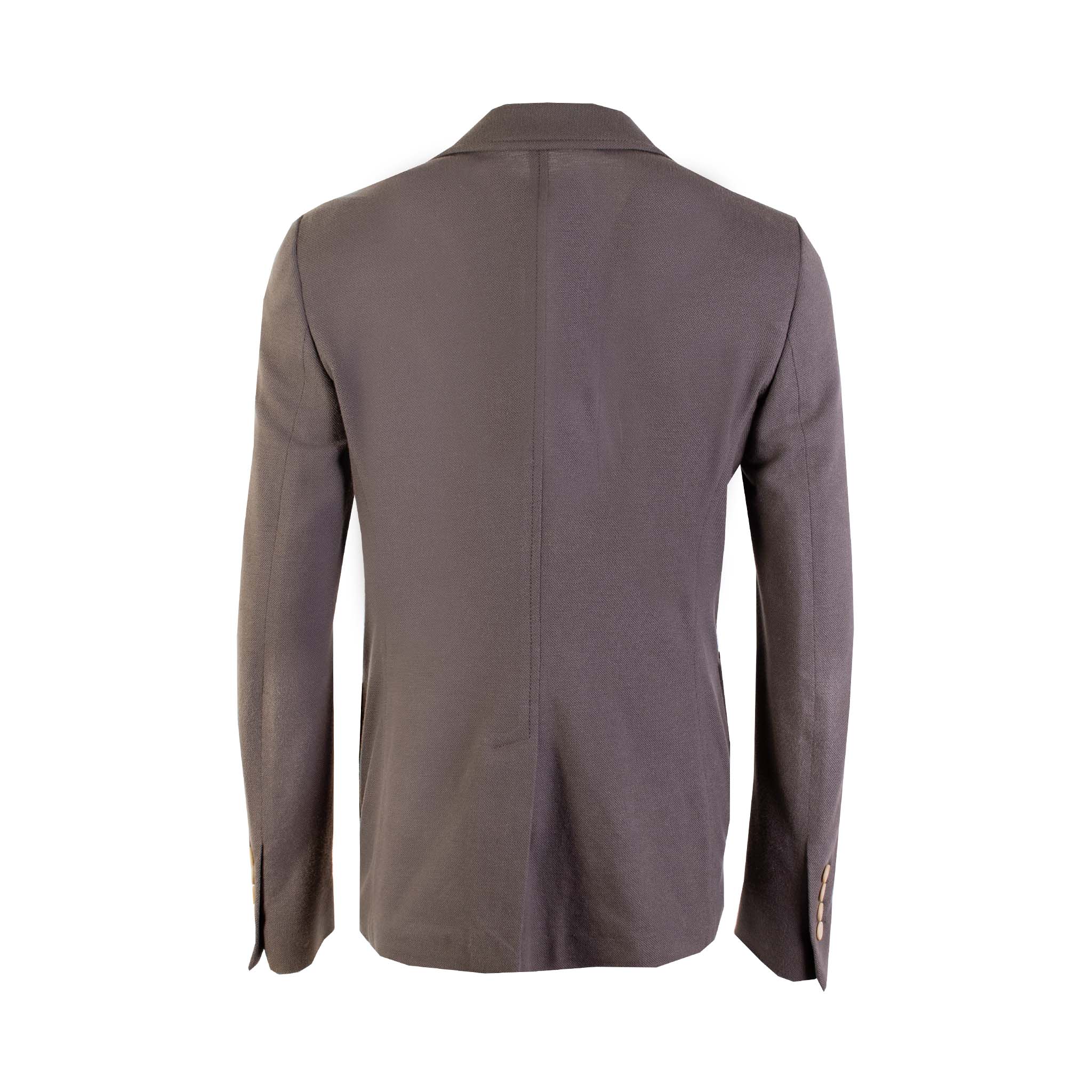Lardini Taupe Two Bottons Cotton Jacket - Fizigo