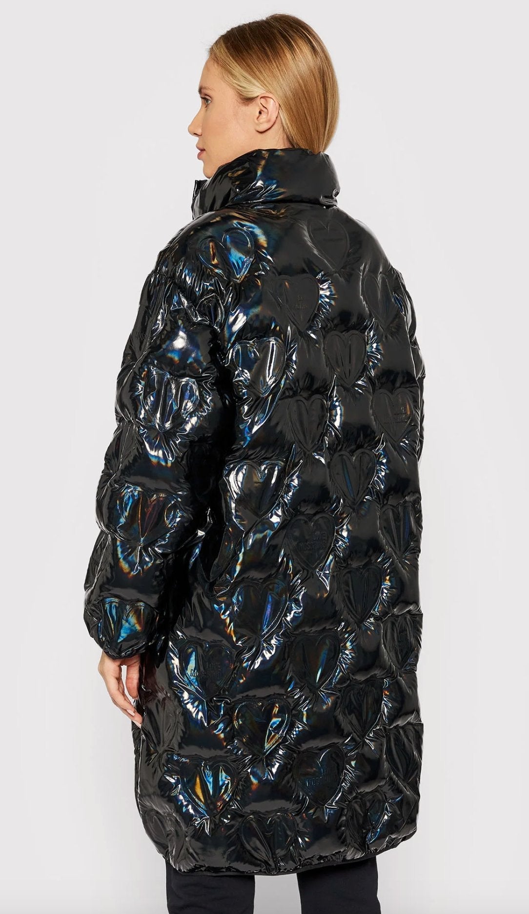 Love Moschino Black Polyester Jackets & Coat - Fizigo