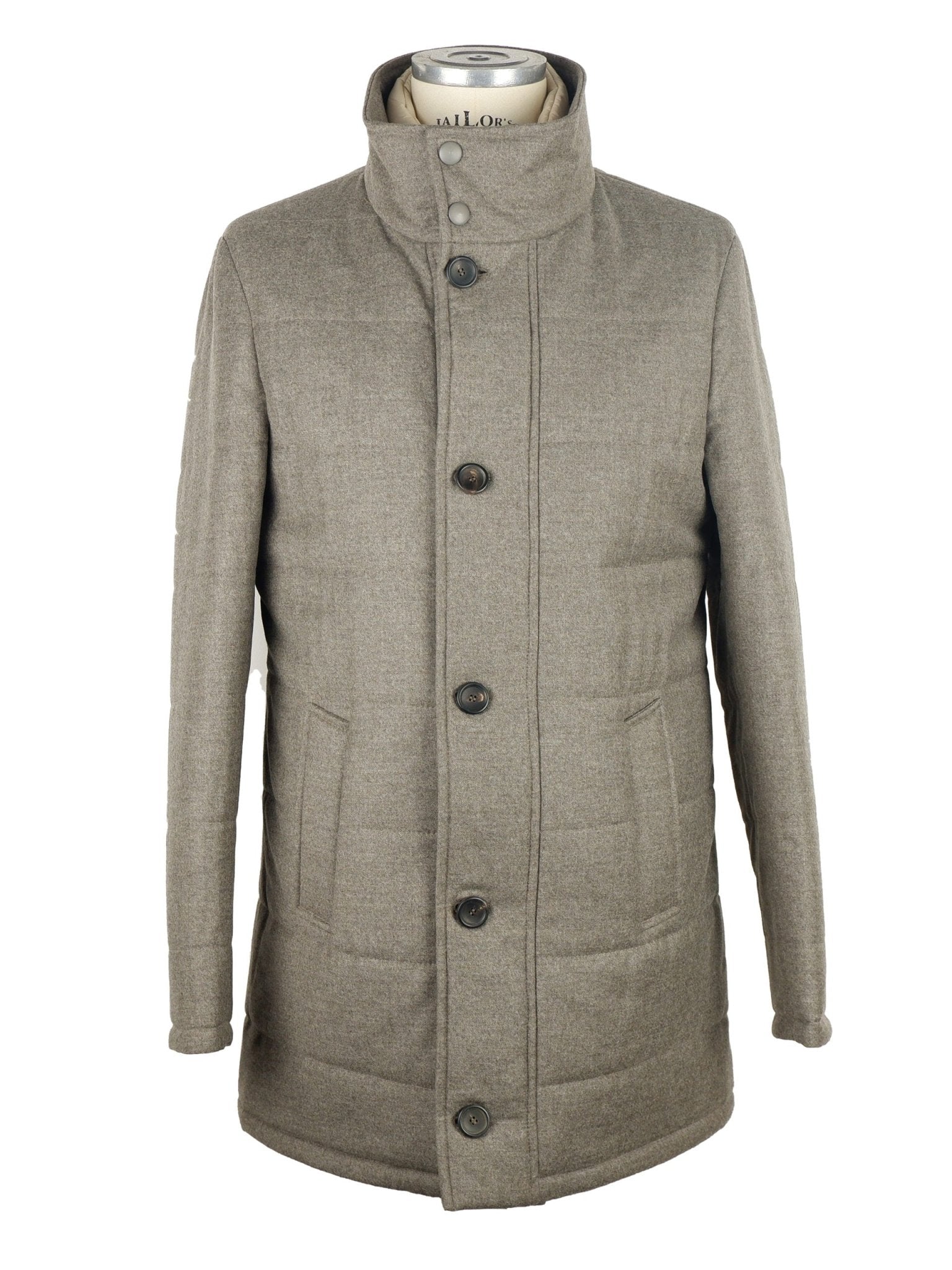 Made in Italy Gray Wool Jacket - Fizigo