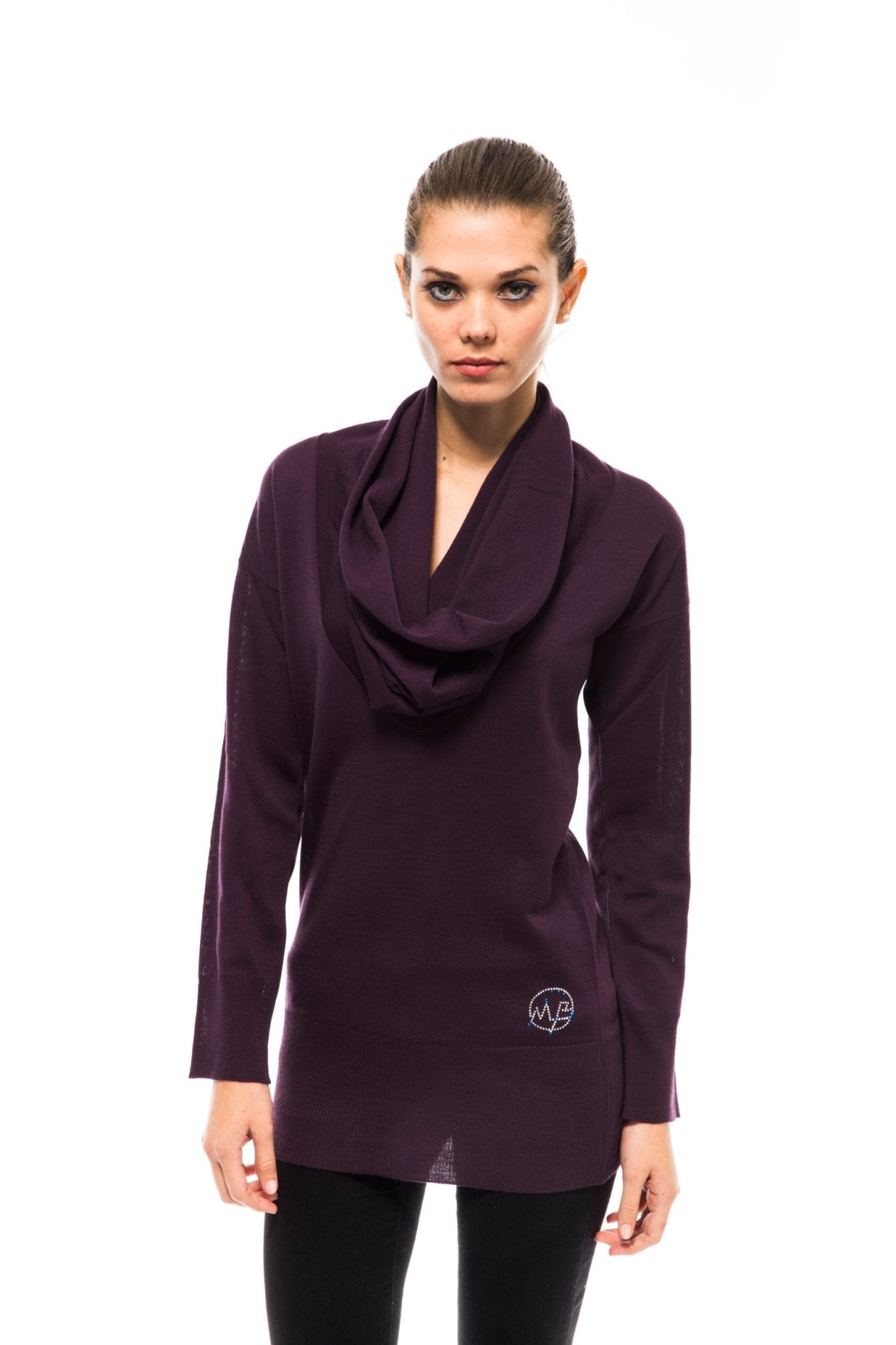 Montana Blu Violet Wool Sweater - Fizigo