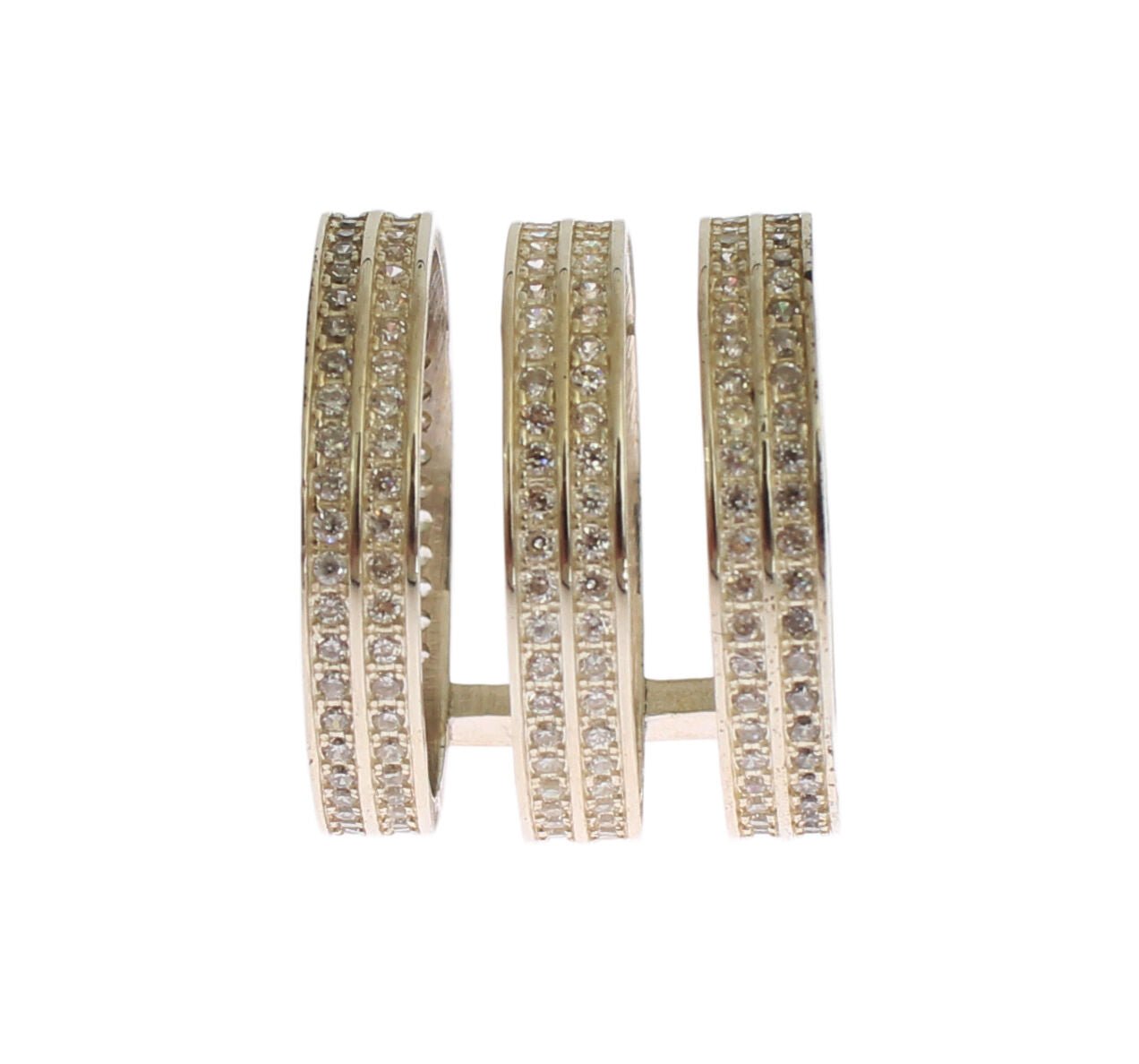 Nialaya Authentic Womens Clear CZ 925 Sterling Silver Ring - Fizigo