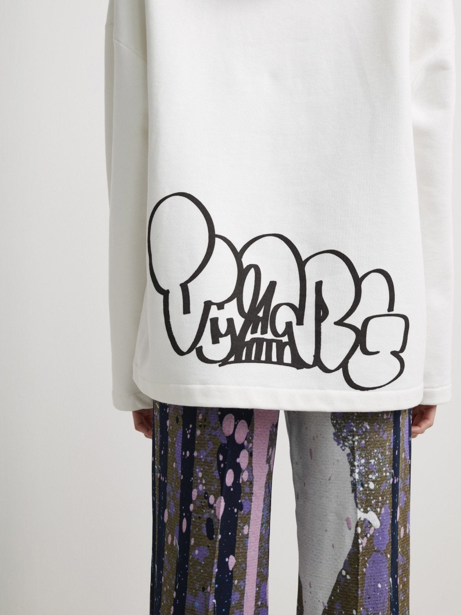 Off-White White Cotton Sweater - Fizigo