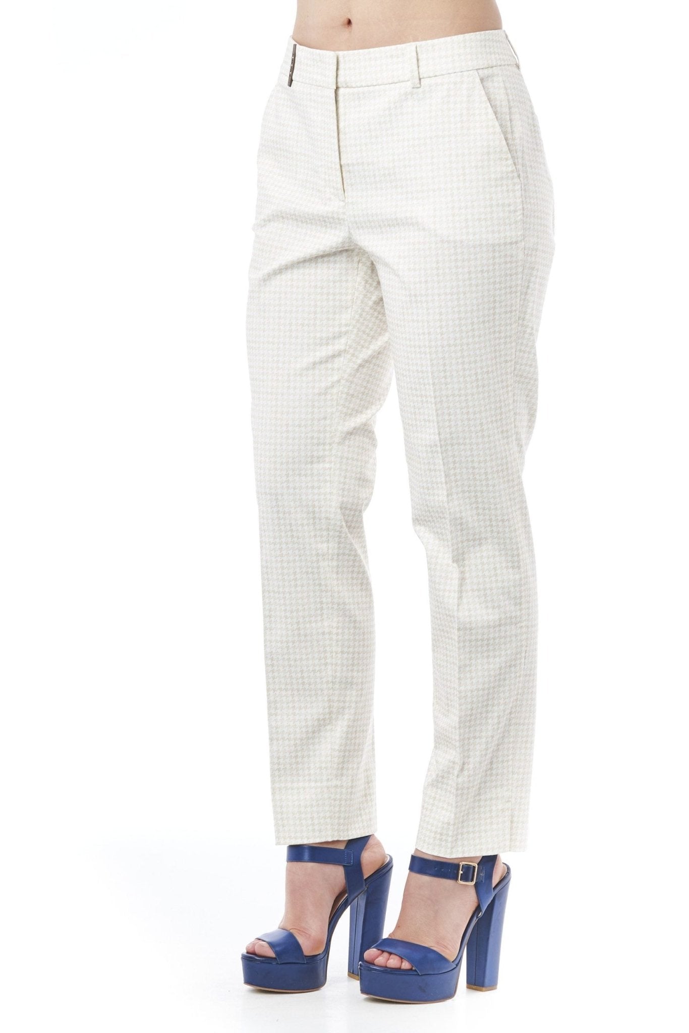 Peserico Beige Cotton Jeans & Pant - Fizigo