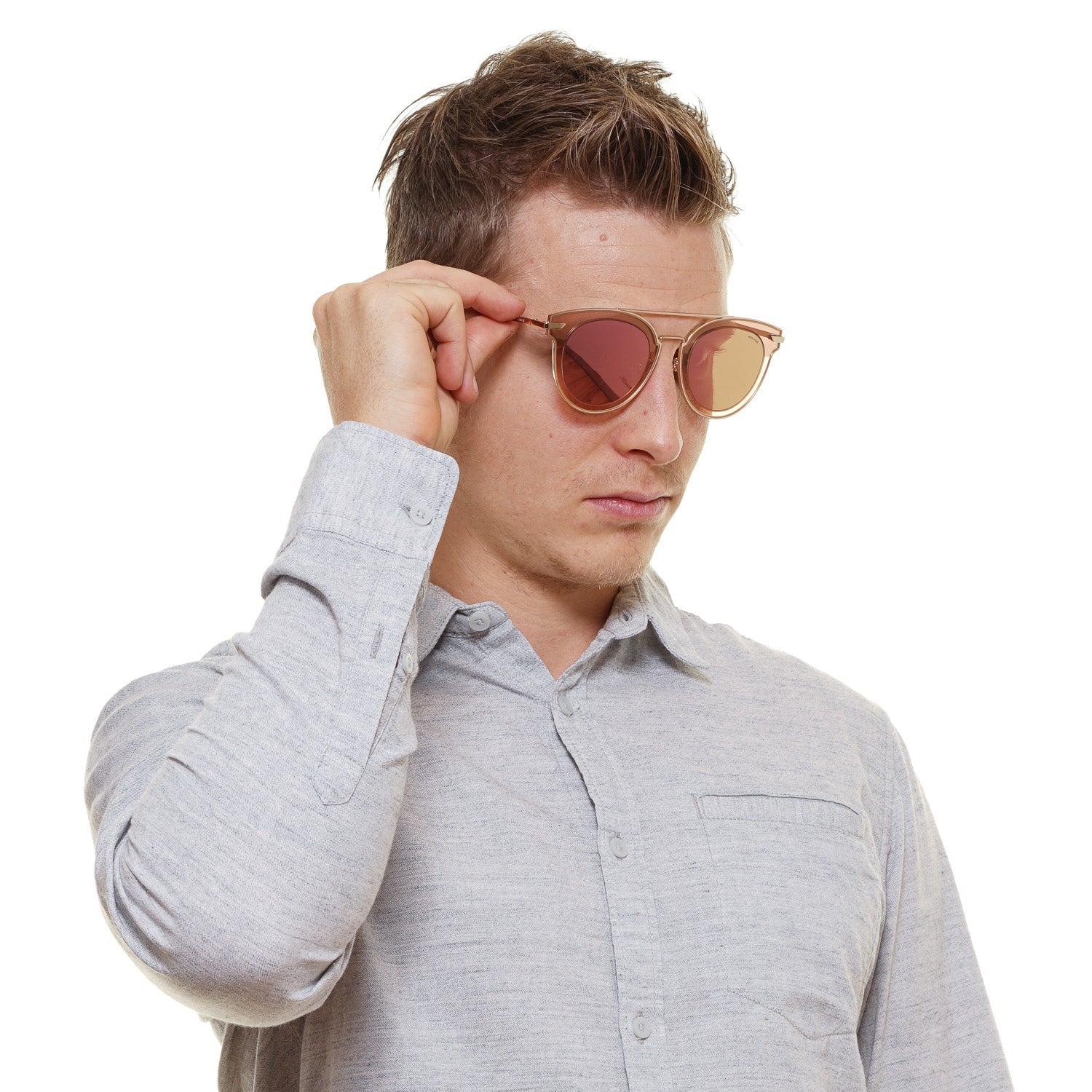 Police Rose Gold Sunglasses for man - Fizigo