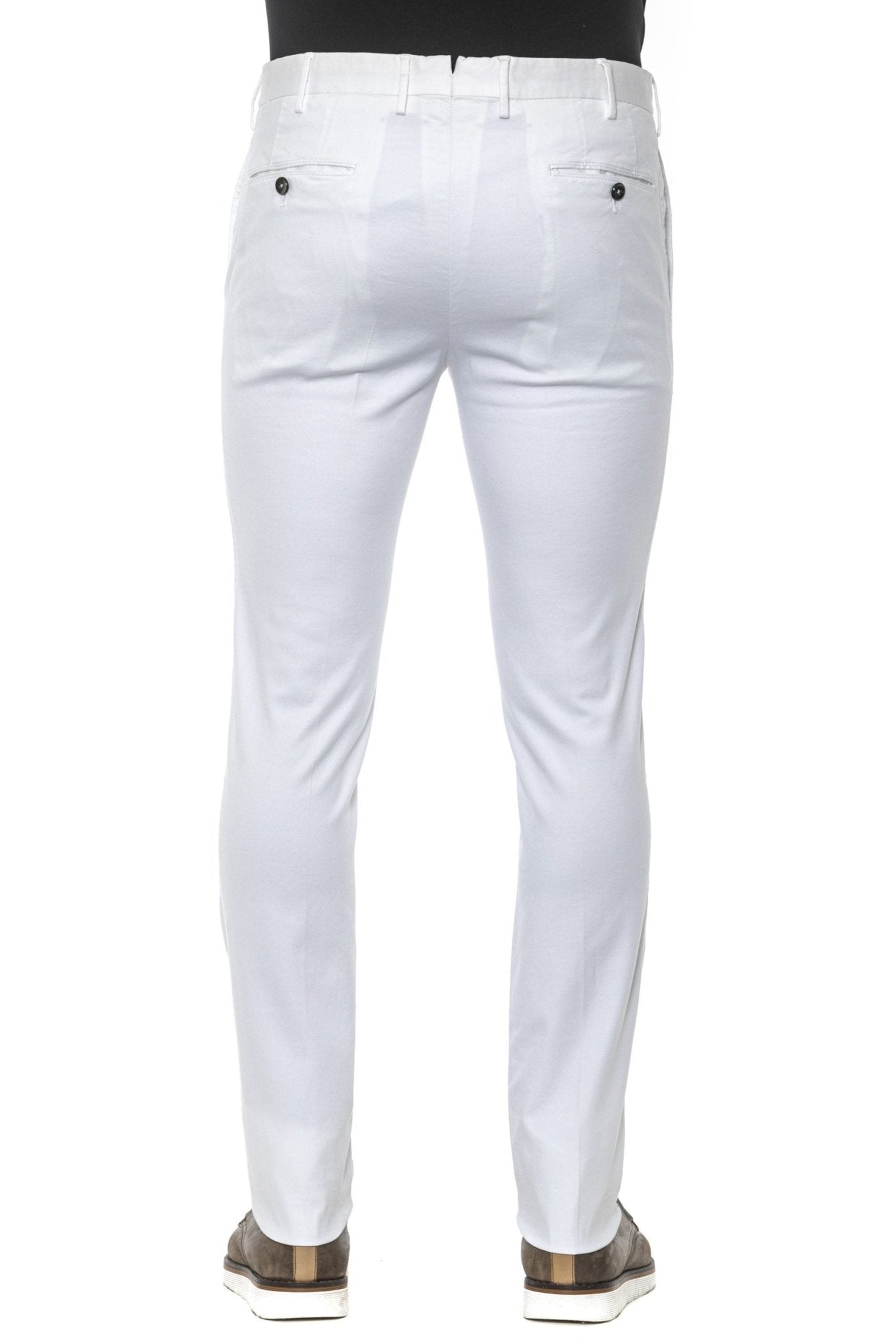 PT Torino White Cotton Jeans & Pant - Fizigo