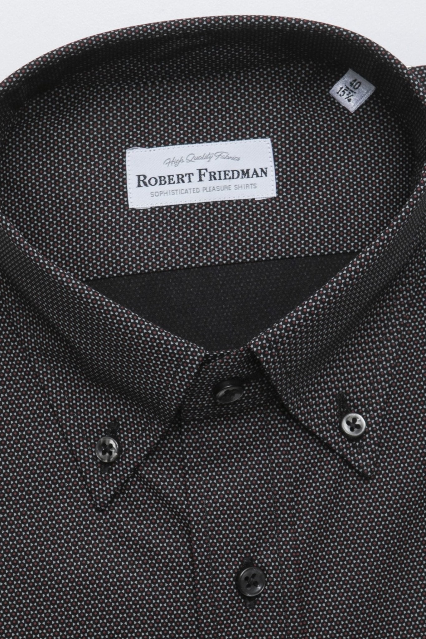 Robert Friedman Black Cotton Shirt - Fizigo