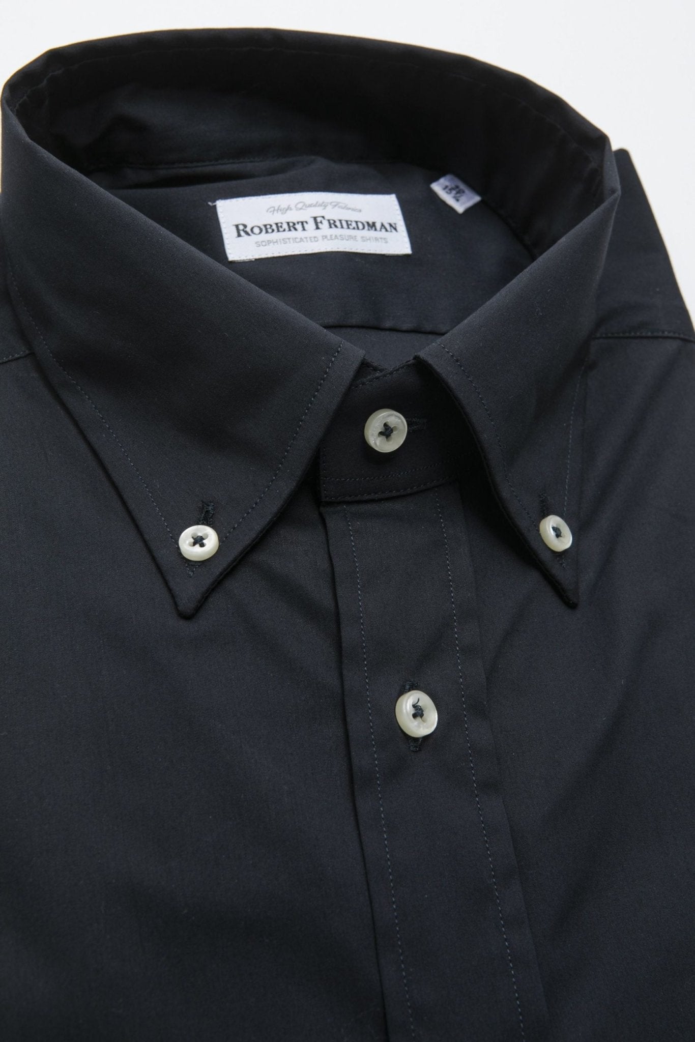 Robert Friedman Black Cotton Shirt - Fizigo