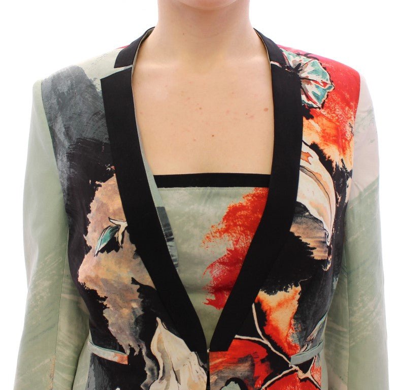 Sachin & Babi Multicolor Short Floral Blazer Jacket - Fizigo