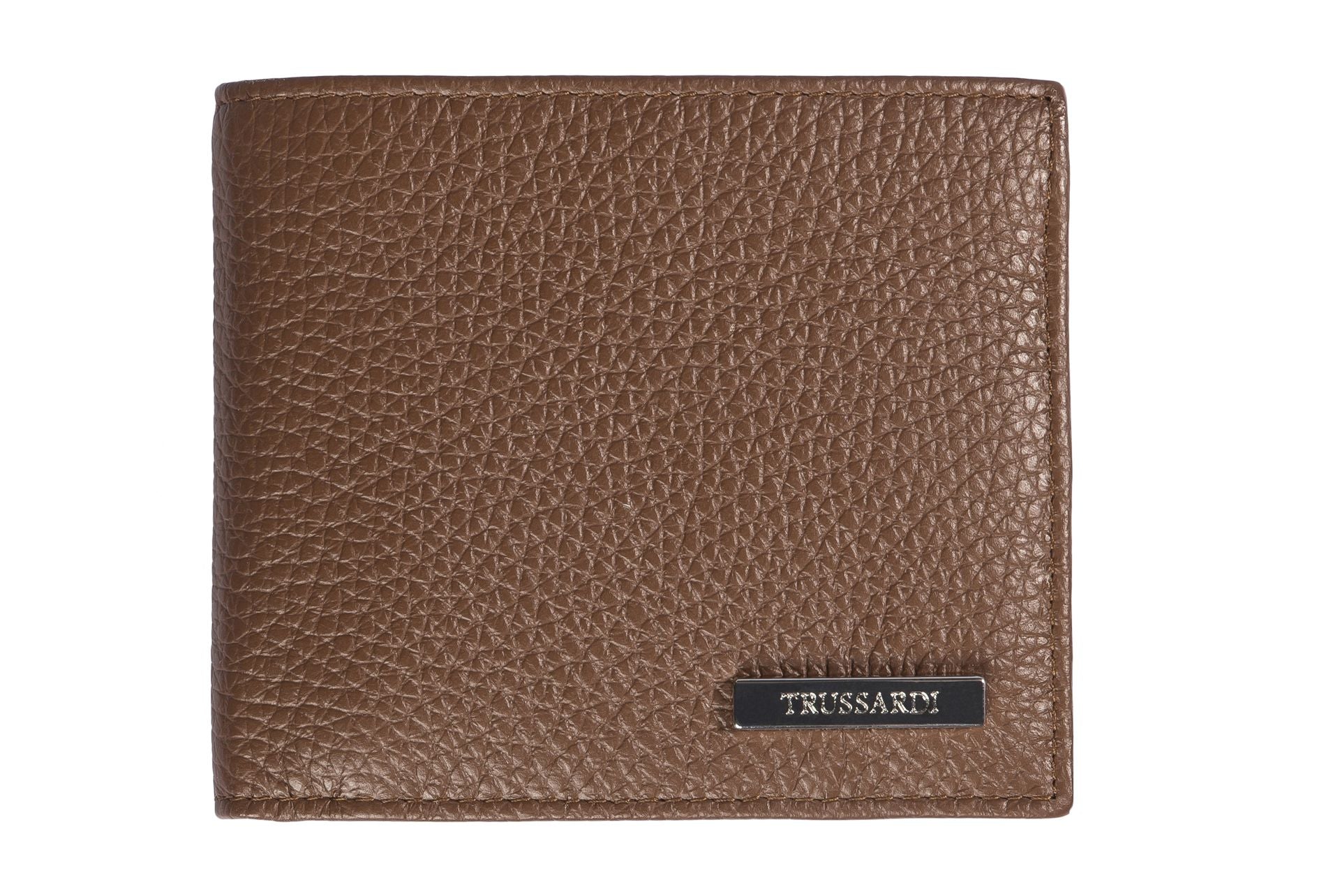 Trussardi Brown Leather Wallet - Fizigo