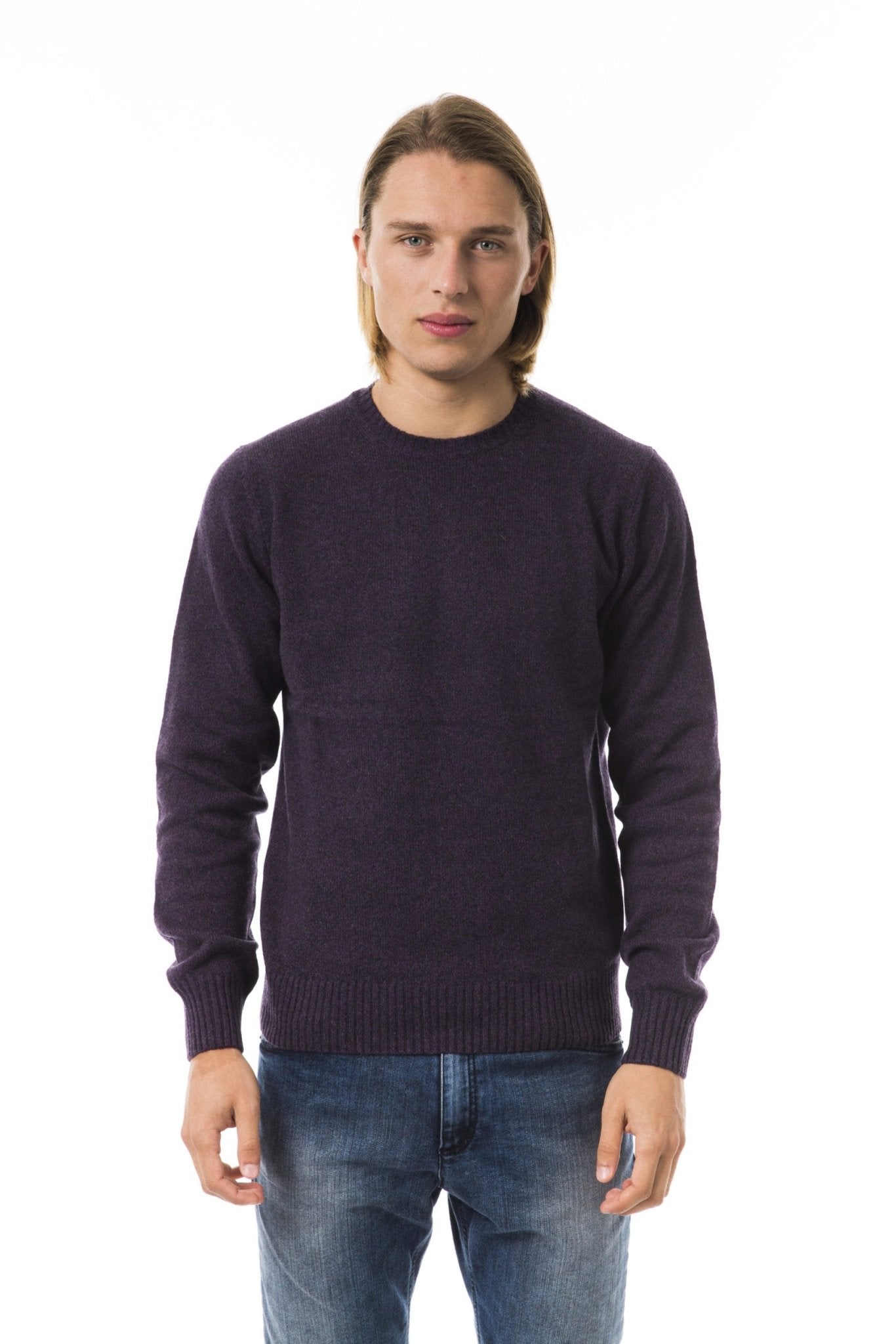 Uominitaliani Violet Wool Sweater - Fizigo