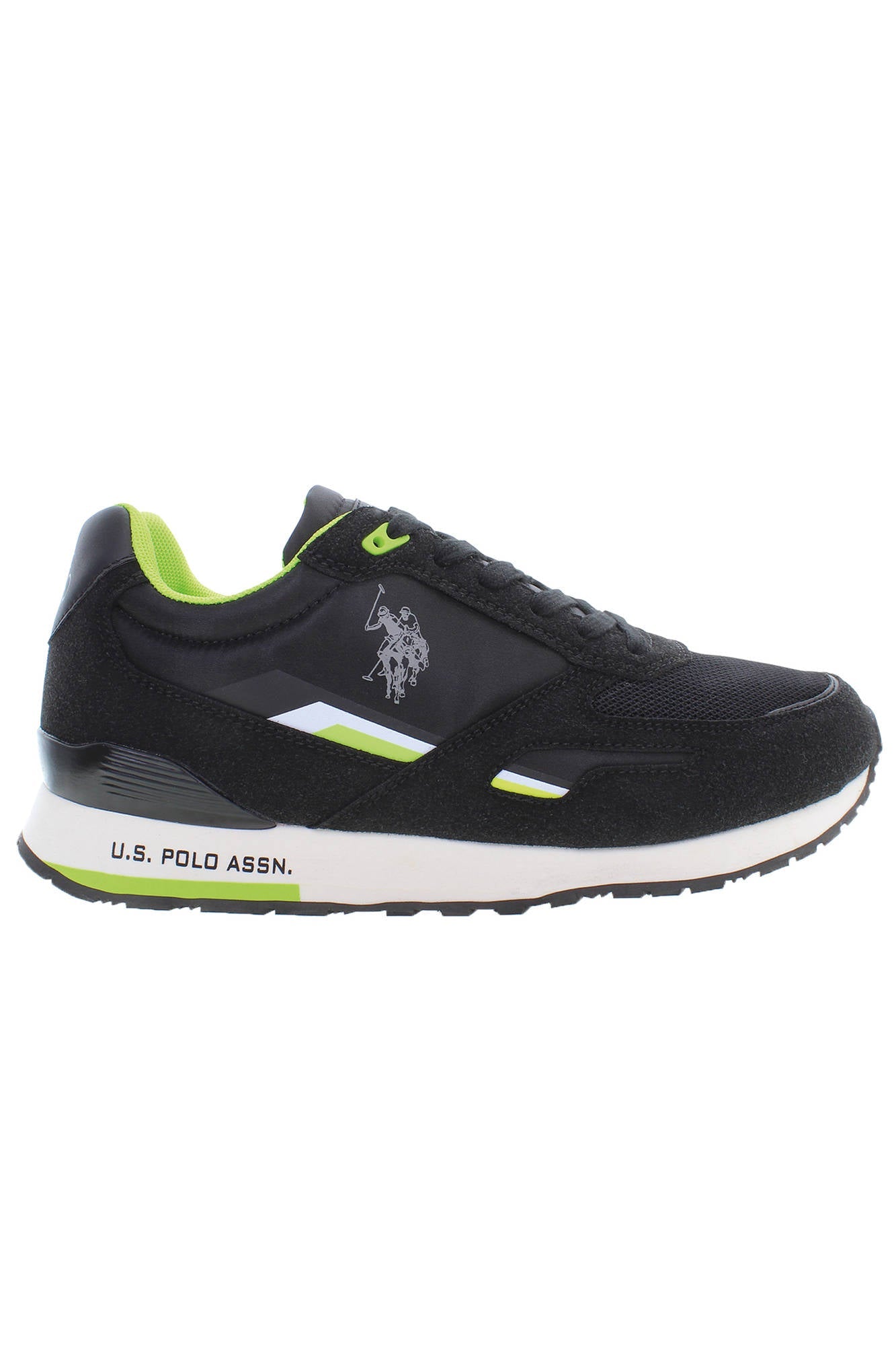 U.S. POLO ASSN. Black Polyester Sneaker - Fizigo