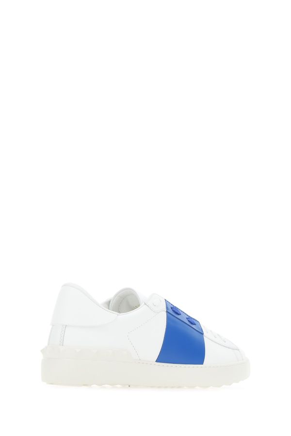 Valentino White Calf Leather Open Sneakers - Fizigo