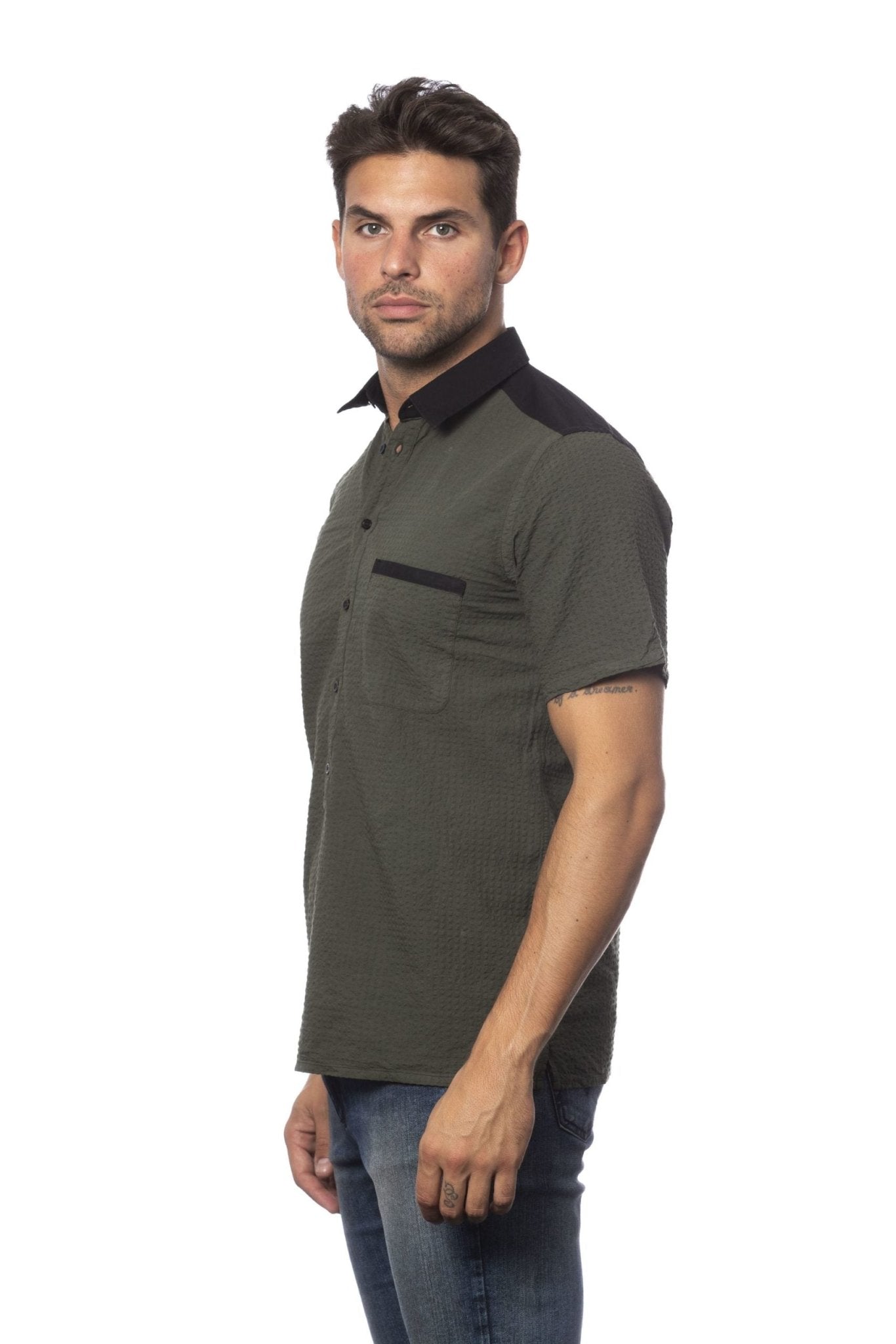 Verri Army Cotton Shirt - Fizigo