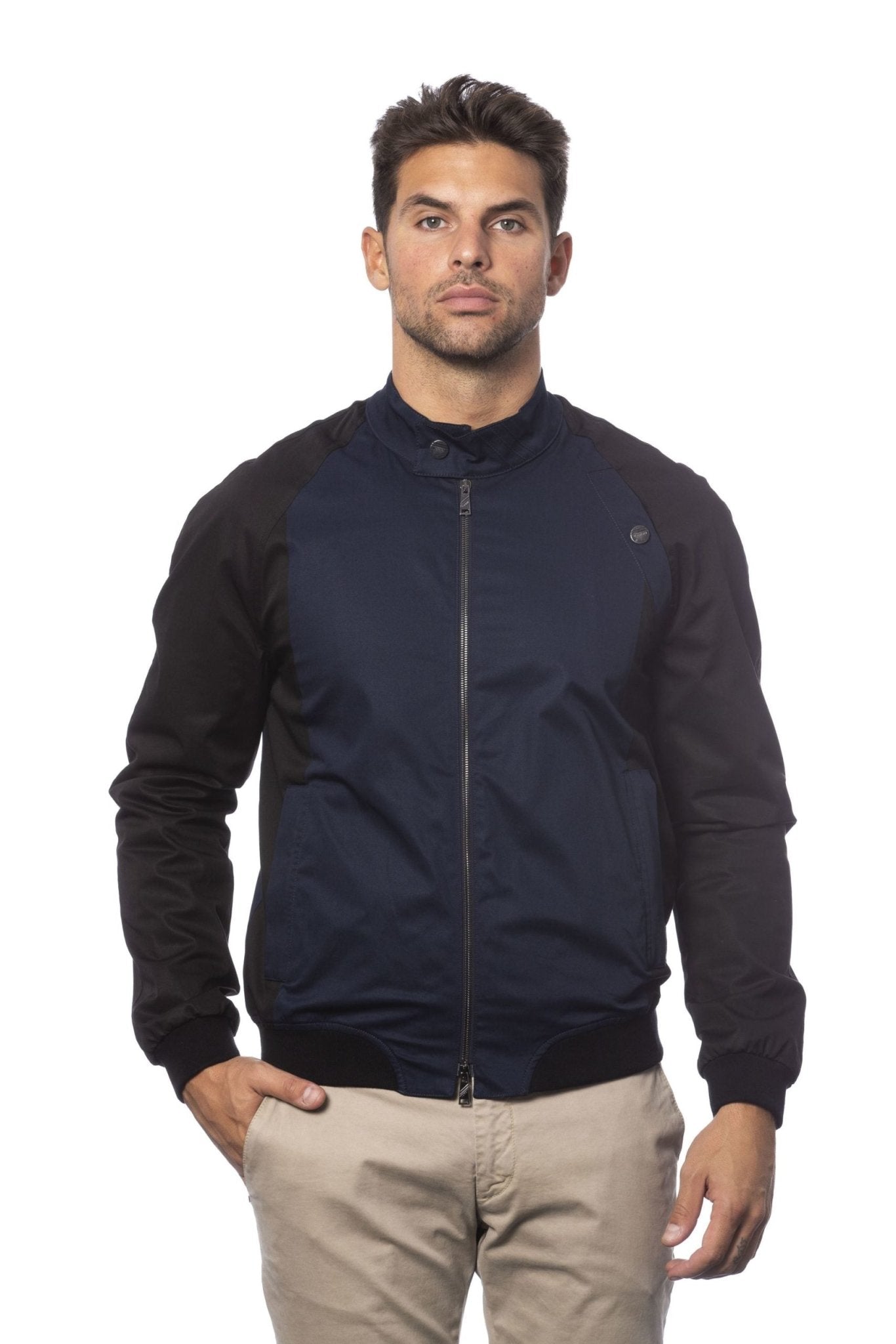 Verri Blue Cotton Jacket - Fizigo